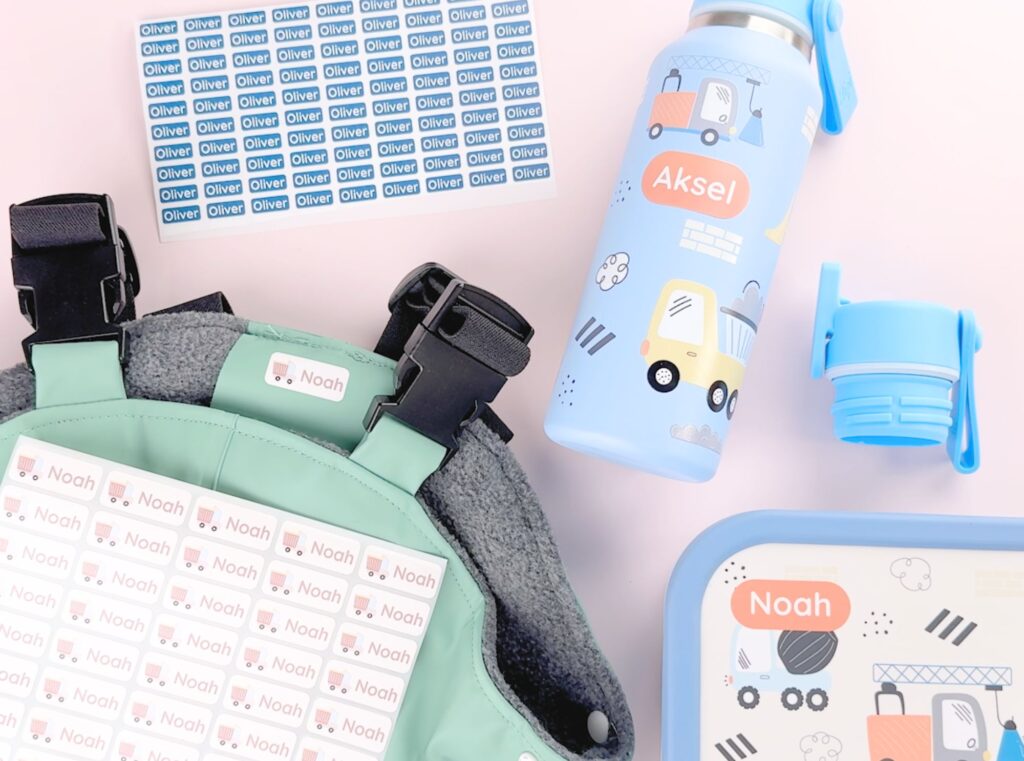 Slik bruker du navnelapper barn 2